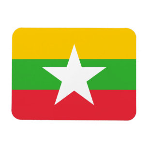 Flagge von Birma/Myanmar Magnet