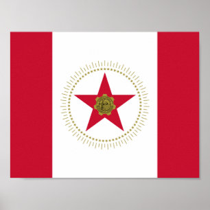 Flagge von Birmingham, Alabama Poster