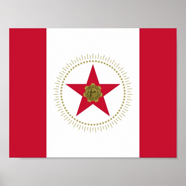 Flagge von Birmingham, Alabama Poster (Vorne)