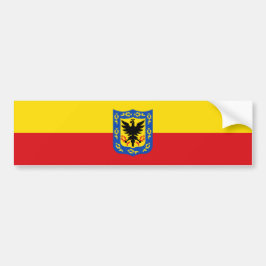 Flagge von Bogotá (kolumbianische Hauptstadt Stadt Autoaufkleber