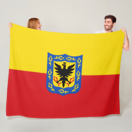 Flagge von Bogotá (kolumbianische Hauptstadt Stadt Fleecedecke