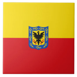 Flagge von Bogotá (kolumbianische Hauptstadt Stadt Fliese