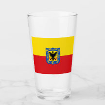 Flagge von Bogotá (kolumbianische Hauptstadt Stadt