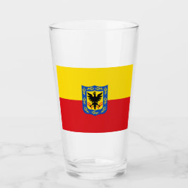 Flagge von Bogotá (kolumbianische Hauptstadt Stadt Glas