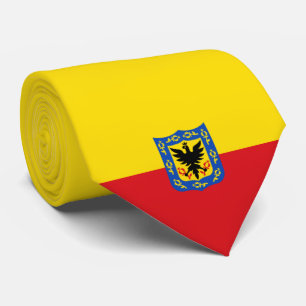 Flagge von Bogotá (kolumbianische Hauptstadt Stadt Krawatte