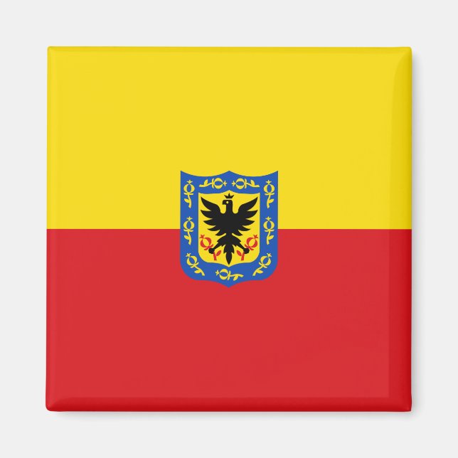 Flagge von Bogotá (kolumbianische Hauptstadt Stadt Magnet (Vorne)