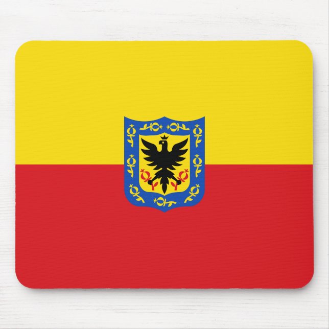 Flagge von Bogotá (kolumbianische Hauptstadt Stadt Mousepad (Vorne)