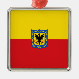 Flagge von Bogotá (kolumbianische Hauptstadt Stadt Ornament Aus Metall