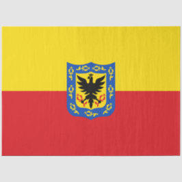 Flagge von Bogotá (kolumbianische Hauptstadt Stadt Seidenpapier