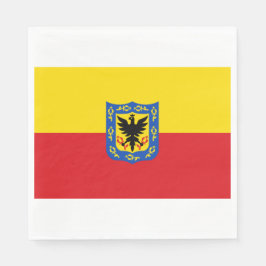 Flagge von Bogotá (kolumbianische Hauptstadt Stadt Serviette