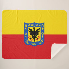 Flagge von Bogotá (kolumbianische Hauptstadt Stadt Sherpadecke