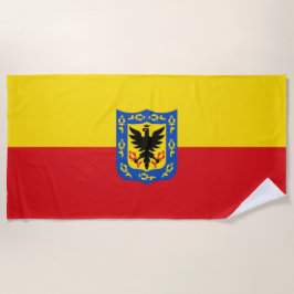 Flagge von Bogotá (kolumbianische Hauptstadt Stadt Strandtuch