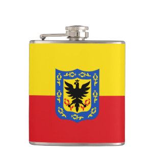 Flagge von Bogota, Kolumbien-Hüftkolben Flachmann
