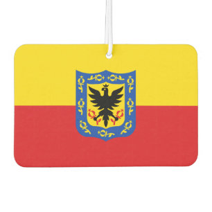 Flagge von Bogota, Kolumbien - Links Autolufterfrischer