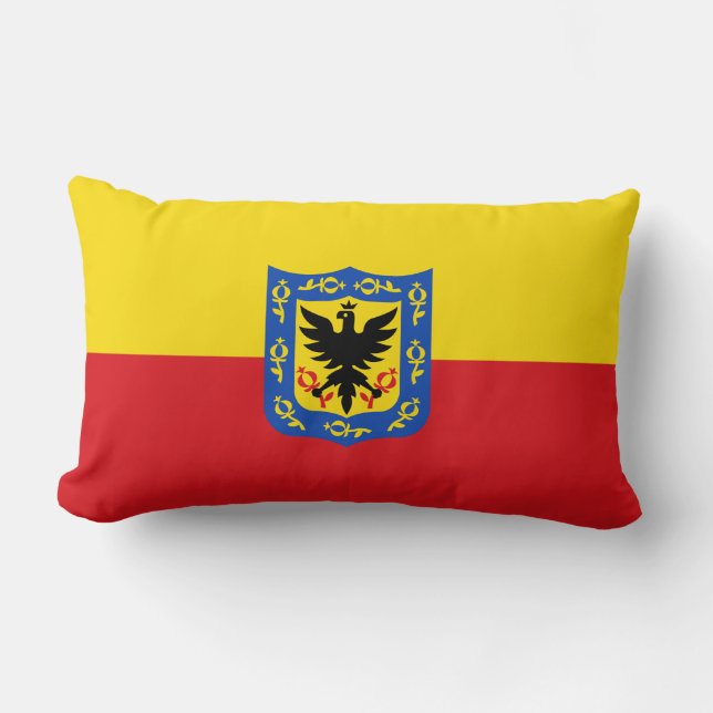 Flagge von Bogota, Kolumbien Lumbar Pillow Lendenkissen (Vorderseite)