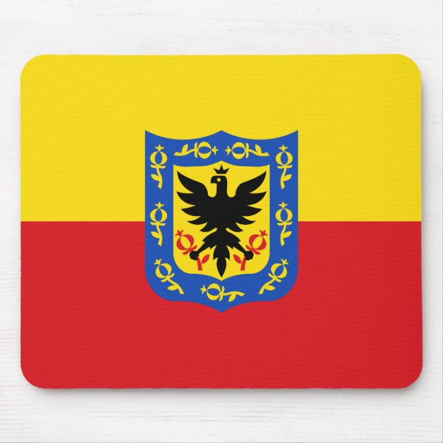 Flagge von Bogota, Kolumbien-Mauspad Mousepad (Vorne)