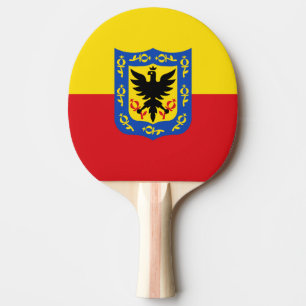 Flagge von Bogota, Kolumbien Ping Pong Paddle Tischtennis Schläger