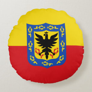 Flagge von Bogota, Kolumbien-Rundkissen Rundes Kissen