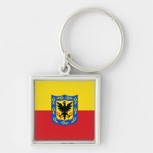 Flagge von Bogota, Kolumbien Schlüsselanhänger