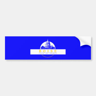 Flagge von Boise (Idaho City) Autoaufkleber