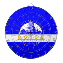 Flagge von Boise (Idaho City) Dartscheibe