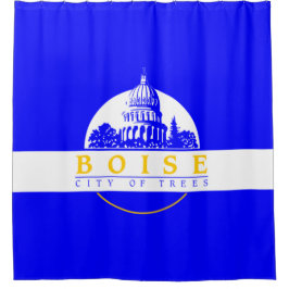 Flagge von Boise (Idaho City) Duschvorhang