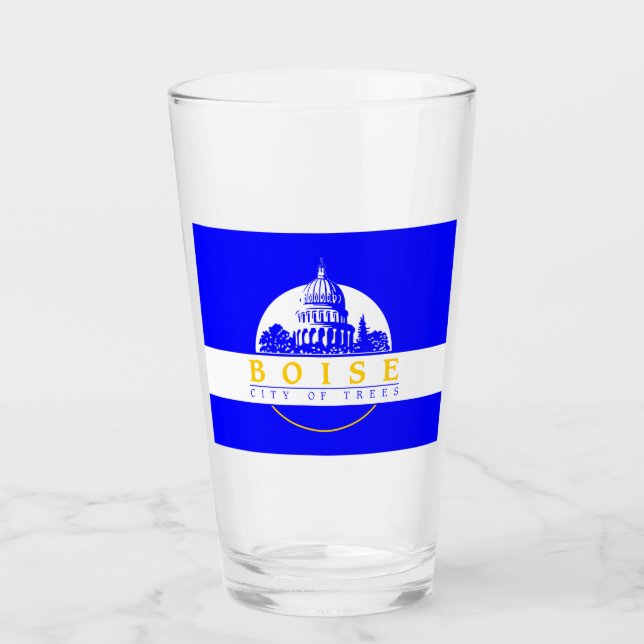 Flagge von Boise (Idaho City) Glas (Vorderseite)