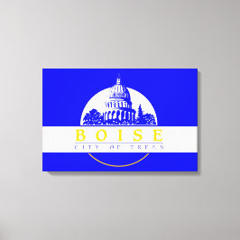 Flagge von Boise (Idaho City) Leinwanddruck