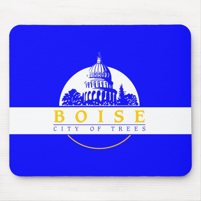 Flagge von Boise (Idaho City) Mousepad (Vorne)