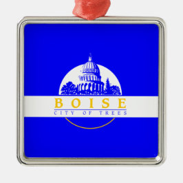 Flagge von Boise (Idaho City) Ornament Aus Metall