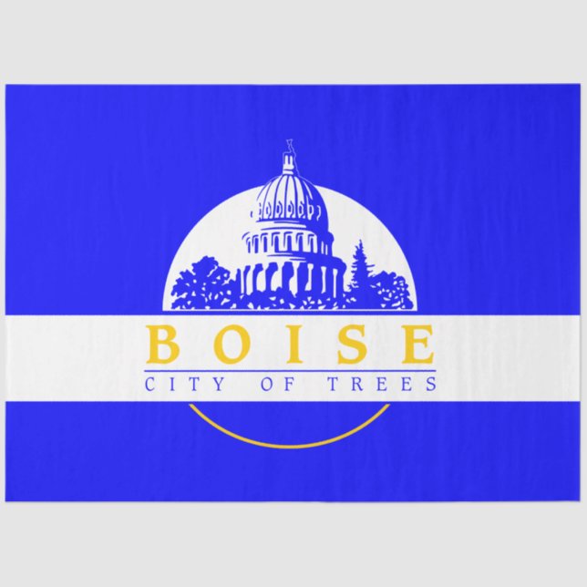 Flagge von Boise (Idaho City) Seidenpapier (Vorderseite)