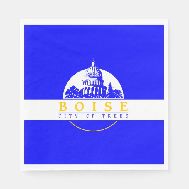 Flagge von Boise (Idaho City) Serviette (Vorderseite)