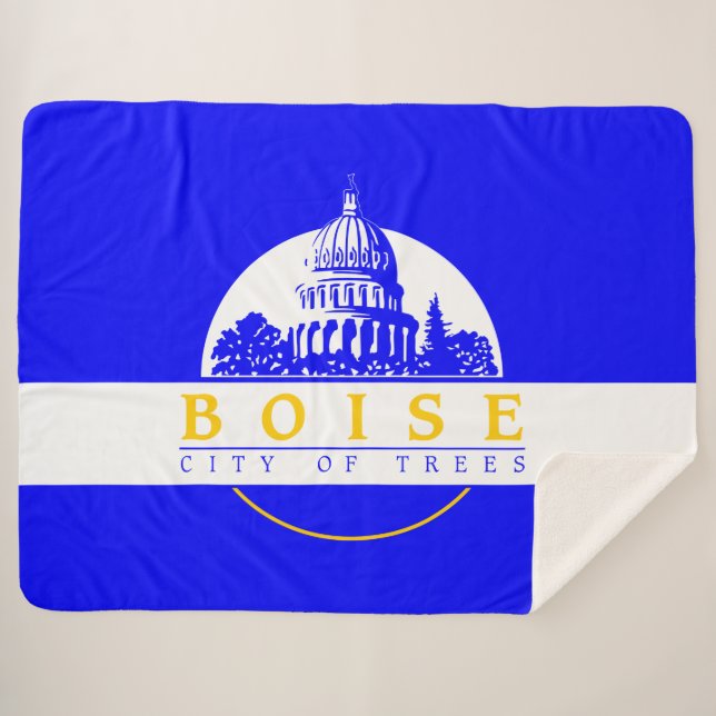 Flagge von Boise (Idaho City) Sherpadecke (Vorderseite (Horizontal))