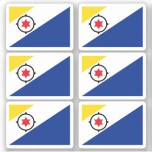 Flagge von Bonaire Aufkleber