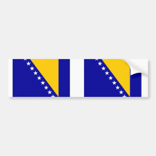 Flagge von Bosnien und Herzegowina Autoaufkleber