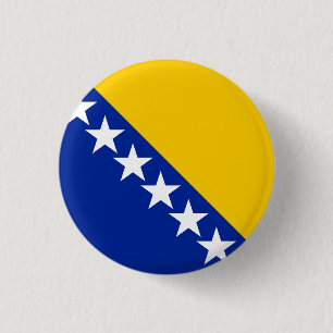 Flagge von Bosnien und Herzegowina Button