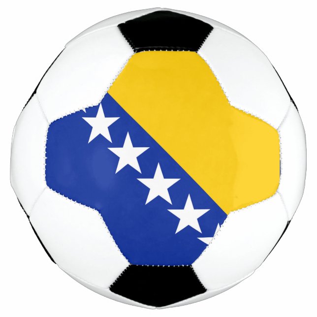 Flagge von Bosnien und Herzegowina Fußball (Vorderseite)