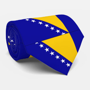 Flagge von Bosnien und Herzegowina Krawatte