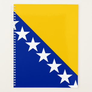 Flagge von Bosnien und Herzegowina Planer