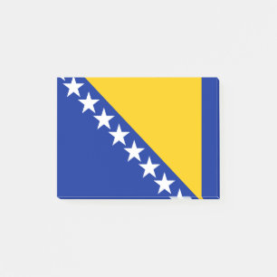 Flagge von Bosnien und Herzegowina - Post-it®-Hinw Post-it Klebezettel