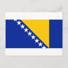 Flagge von Bosnien und Herzegowina Postkarte