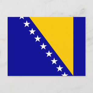 Flagge von Bosnien und Herzegowina Postkarte