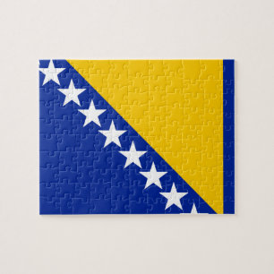Flagge von Bosnien und Herzegowina Puzzle