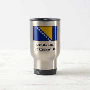 Flagge von Bosnien und Herzegowina Reisebecher