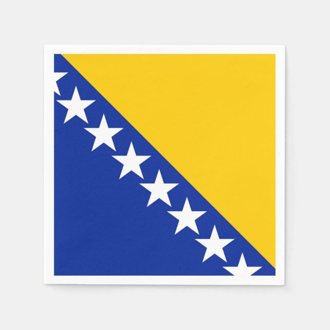 Flagge von Bosnien und Herzegowina Serviette (Vorderseite)