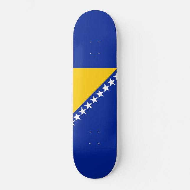 Flagge von Bosnien und Herzegowina Skateboard (Vorderseite)