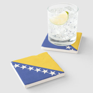 Flagge von Bosnien und Herzegowina Steinuntersetzer