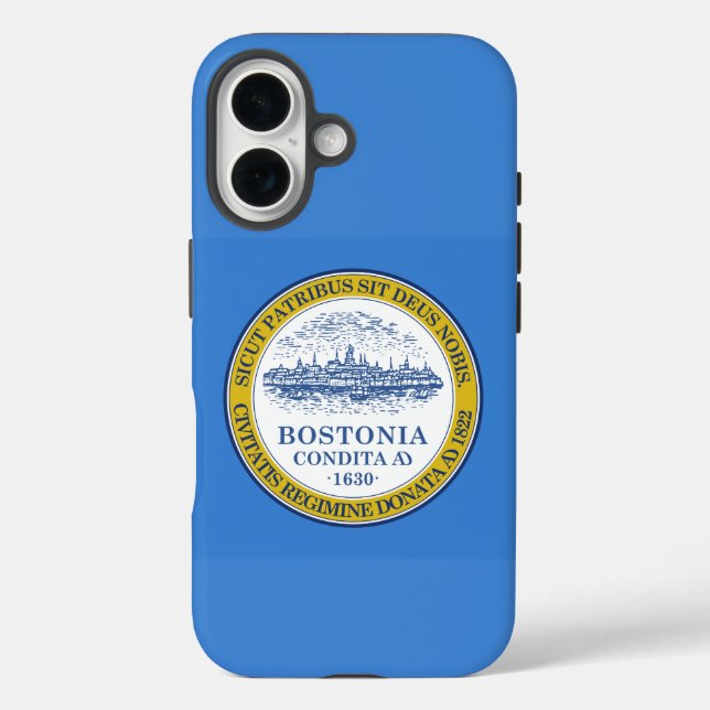 Flagge von Boston, Massachusetts Case-Mate iPhone Hülle (Rückseite)
