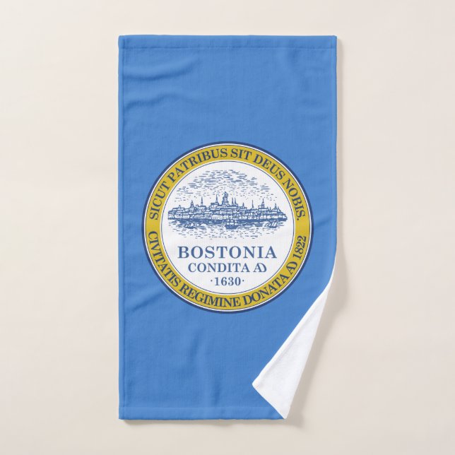 Flagge von Boston, Massachusetts Handtuch (Handtuch)