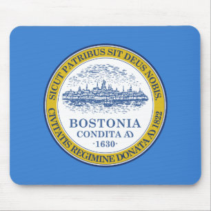 Flagge von Boston, Massachusetts Mouse Pad Mousepad